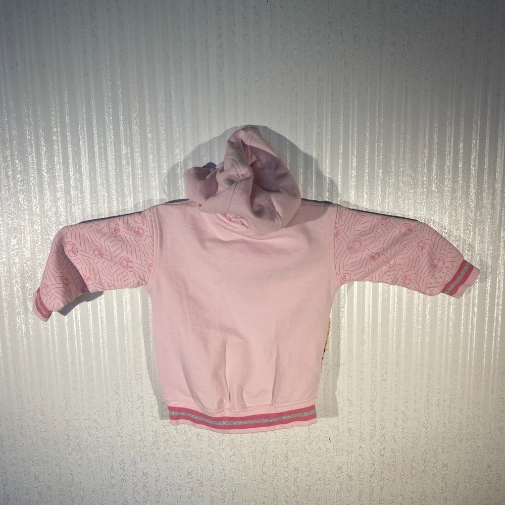 Barbie Girls Pink Embroidered Barbie‎ Core Doll Full Zip Hooded Jacket Size 5 - Picture 2 of 10